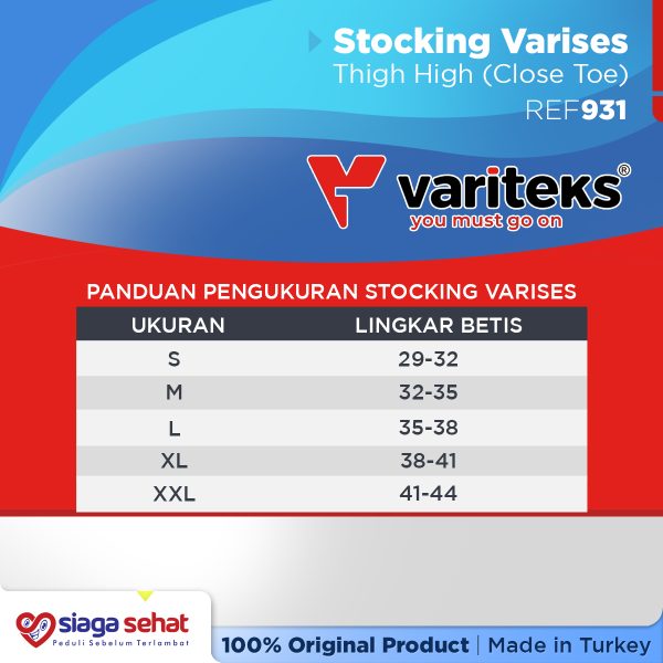 Variteks 931 Thigh High Varicose Stocking CCL 1