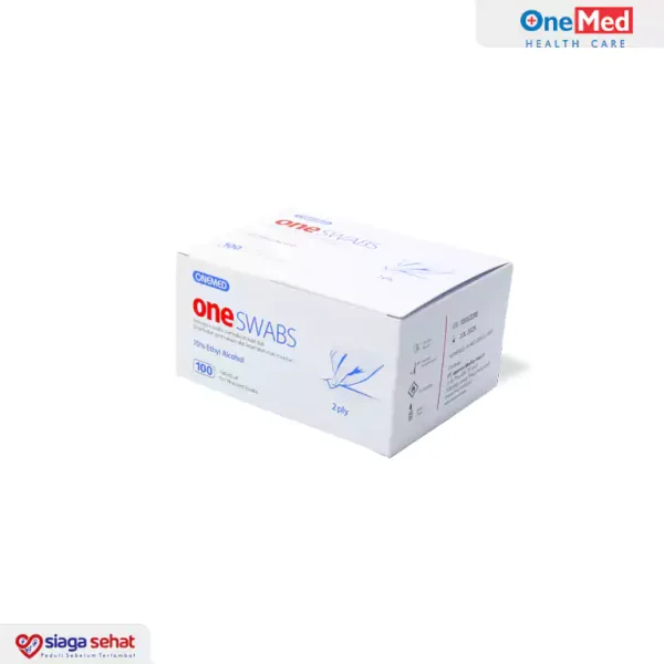 Alcohol Swab - One Swabs 2 ply (1 Box : 100 pcs)