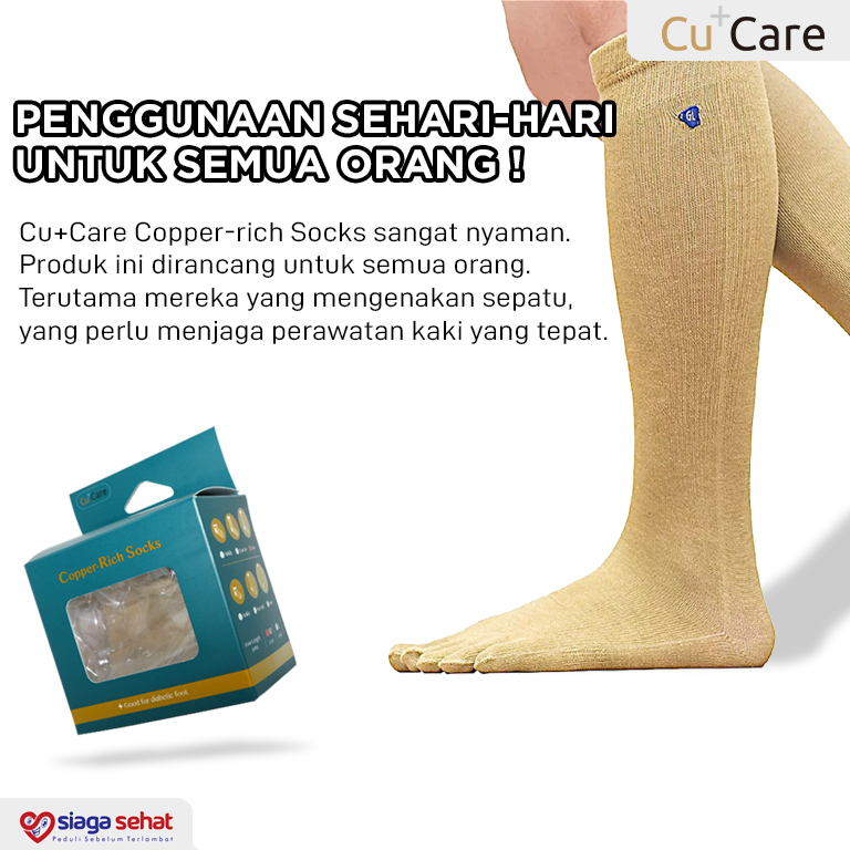 CuCare Copper Rich - Knee Toe Socks