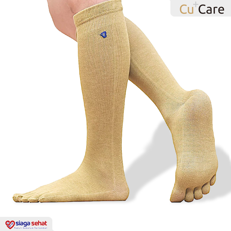 CuCare Copper Rich - Knee Toe Socks