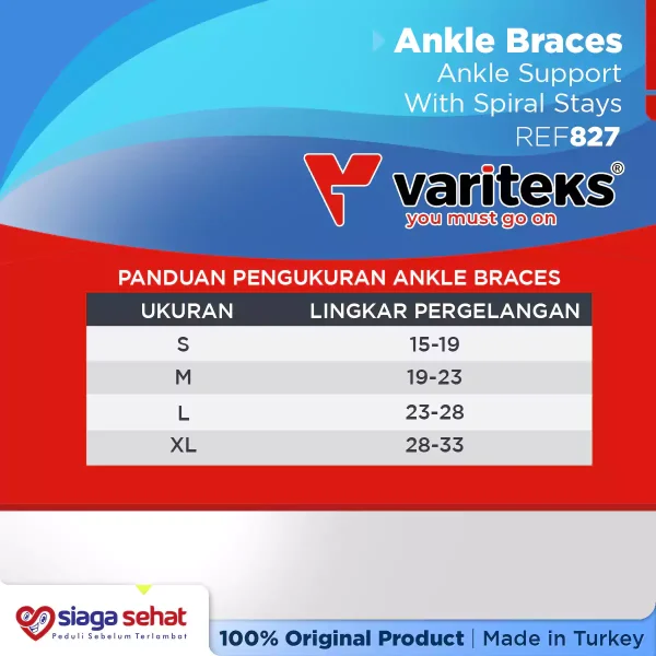 Variteks 827 Ankle Support With Spiral Stays