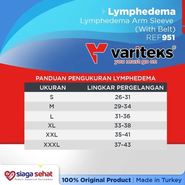 Variteks 951 Lymphedema Arm Sleeve (With Belt)