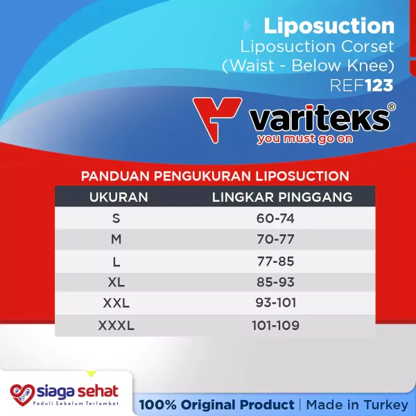 Variteks 123 Liposuction Corset (Waist - Below Knee)