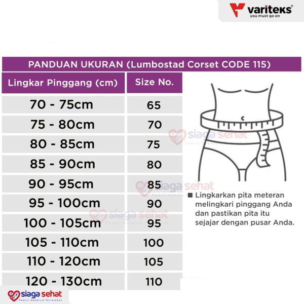 Alat Kesehatan Siaga Sehat Variteks Lumbostad Corset