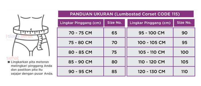 Alat Kesehatan Siaga Sehat Variteks Lumbostad Corset